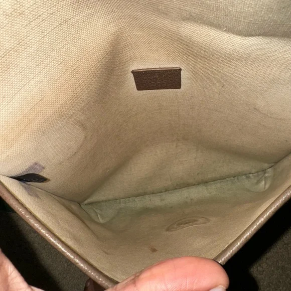 GG Supreme Monogram Web Medium Neo Vintage Flap Messenger Bag Beige New Acero - Picture 5 of 8